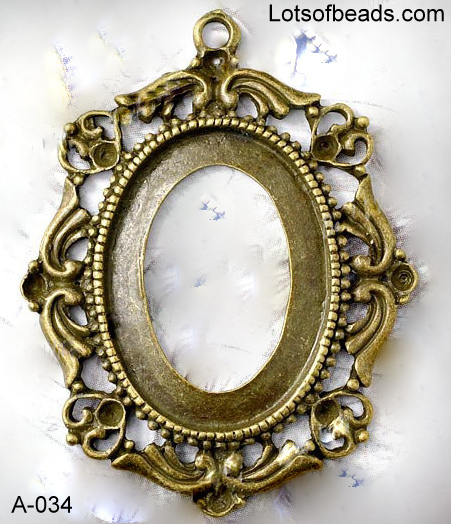 Bronze Cabochon or Cameo Setting